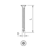 Facsavar 3.5mm x 30mm kereszthornyú PZ süllyesztett acél 4759 3.5x30 OBO-BETTERMANN