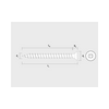 Faforgácslap csavar fehér 3mm x 20mm galván/elektrolit horganyzott acél kereszt PZ VLOX CELO