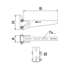 Fali-/oszlopkonzol állítható 310mm x merítetten horganyzott acél AWV 31 FT OBO-BETTERMANN