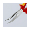 Fél-kerek csőrű fogó vágóéllel (gólyacsőr fogó) VDE 26 26 200  KNIPEX