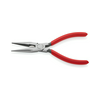 Fél-kerek csőrű (rádió) fogó 61HRC vágóéllel max.d2,5/1,6mm piros 160mm-hossz KNIPEX