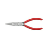 Fél-kerek csőrű (rádió) fogó 61HRC vágóéllel max.d2,5/1,6mm piros 160mm-hossz KNIPEX