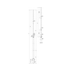 Felfogórúd földelőbilinccsel és KS-összekötővel  FS D40 22 16 10 6500 KSV V2A DEHN