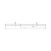 Felfogórúd mindkét végén éltompított  FS 16 10 5000 AL DEHN