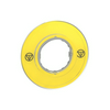Felirati jelöletlen gyűrű vészleállító logóval üres üres sárga kerek Harmony XB4/XB5 Schneider