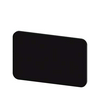 Felirati tábla RSU1-hez üres üres fekete téglalap 27mm x 17.5mm x SIRIUS ACT SIEMENS