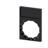 Felirati tábla tartó RSU1-hez d22 üres üres fekete téglalap 29.8mm x 44.8mm x SIRIUS ACT SIEMENS