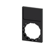 Felirati tábla tartó RSU1-hez d22 üres üres fekete téglalap 29.8mm x 49.8mm x SIRIUS ACT SIEMENS