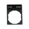 Felirati tábla tartóval vezérlőelemhez STOP-START üres-szimbólummal 30mm-sz 40mm-ma ZBY Schneider