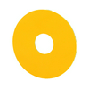 Felirati tábla vészgombhoz üres üres-szimbólummal sárga kerek-forma 90mm-sz 90mm-ma M22-XAK EATON
