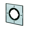 Felirati tábla vezérlőelemhez ezüst négyzetes-forma 60mm-sz 60mm-ma M22-XCK1 EATON