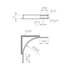 Kábeltálca ráépíthető kanyarív 160mm-mag. szalaghorganyzott acél WEAS 160 FS OBO-BETTERMANN