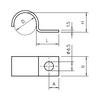 Fém bilincs félköríves közepes kivitel 1-kábel/cső 12mm-átmérő egyrészes 1015 12 G OBO-BETTERMANN
