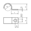 Fém bilincs félköríves közepes kivitel 1-kábel/cső 16mm-átmérő egyrészes 1015 16 G OBO-BETTERMANN