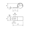 Fém bilincs félköríves nehéz kivitel 1-kábel/cső 28.3mm-átmérő acél 822 28.3 FT OBO-BETTERMANN