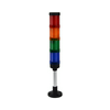 Fényjelző oszlop piros/sárga/zöld/kék +80dB d70mm 24V AC/DC IP65 falon kívüli TRACON