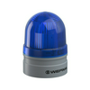 Fényjelző villanó EVS d62x85mm LED 230V AC falonkívüli kék műanyag IP66 Mini TwinFLASH WERMA