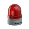 Fényjelző villanó EVS d62x85mm LED 24V AC/DC falonkívüli piros műanyag IP66 Mini TwinFLASH WERMA