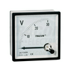 Feszültségmérő analóg táblaműszer 0-120V DC 1.5-osztály 72mm x 72mm TRACON