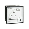 Feszültségmérő beépíthető 0-500V AC 1.5-osztály 96mm x 96mm Analog AMP Schneider