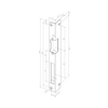 Hajlított előlap elektromos zárhoz 25/32x250mm bal/DIN galvanizált  Assa Abloy