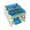 Elosztóblokk moduláris 80A/500VAC/DC 1x16+5x10mm2 nyitható fedéllel 4P 16mm2 TRACON