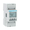 Fogyasztásmérő 1F impulzusadós LCD MID Modbus 80A direkt elektronikus 92-276V 1-fázis ECR Hager