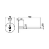 Földelési fixpont M10/12 10M/csavar nemesacél V4A 180mm 180mm 205 DG L180 V4A OBO-BETTERMANN