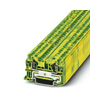 Földelő sorkapocs 1-szintes 0,14-4mm2 zöld/sárga TS35 rugószorításos ST 4-PE PHOENIX CONTACT