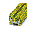Földelő sorkapocs 1-szintes 0,5-6mm2 zöld/sárga TS35 dugaszolható PT 6-PE PHOENIX CONTACT