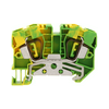 Földelő sorkapocs 1-szintes 0,5-6mm2 zöld/sárga TS35 rugószorításos ZSL 6/2A GNYE CONTA-CLIP