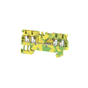 Földelő sorkapocs TS35 1 x 0.5-1.5mm2/érvéghüvely zöld/sárga dugaszolós A4C 1.5 PE Weidmüller