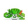Földelő sorkapocs zöld/sárga rugószorításos rugószorításos DIN (kalap)sín 35mm WAGO
