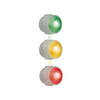 Forgalomirányító lámpa folyamatos piros/sárga/zöld 1-lámpás LED 230V AC BWM 230VAC RD/YE/GN WERMA