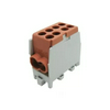 Fővezetéki leágazókapocs 150/125A Cu/Al csavaros barna 2x35+2x25mm2  HLAK 35 1/2 M2 Pollmann