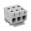 Fővezetéki leágazókapocs 160A/400VAC 3Px2x2,5-50mm2 Al/Cu szürke 3P 50mm2 TRACON