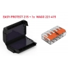 Géltechnológiás kötődoboz +1xWago221-415 1kV IPX8 gél 5x 0,2-4mm2 / Easy-Protect 215 Cellpack