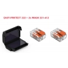 Géltechnológiás kötődoboz +2xWago221-412 1kV IPX8 gél 4x 0,2-4mm2 / Easy-Protect 222 Cellpack
