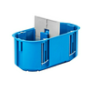 Gipszkarton doboz 2-es ovális 140mm 68mm x 63mm-átmérő műanyag kék Multibox2 P2x60D SIMET