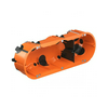 Gipszkarton szerelvénydoboz gumis 3-as ovális 195mm 65mm x műanyag narancs O-range ECON KAISER