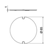 Gipszkarton doboz belső fedél O65mm fehér ZH 60-ID 2003848 Obo-Bettermann