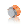 Gipszkarton szerelvénydoboz gumis 1-es kerek 68mm-átmérő 47mm narancs műanyag csavarral E2700 F-TRONIC