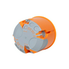 Gipszkarton kötődoboz gumis 1-es kerek 68mm-átmérő műanyag narancs csavarral E3700 F-TRONIC