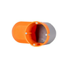 Gipszkarton kötődoboz gumis kiegészítő rekesszel 1-es kerek 68mm-átmérő műanyag narancs csavarral E5000 F-TRONIC