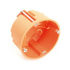 Gipszkarton szerelvénydoboz 1-es kerek 65mm-átmérő narancs műanyag csavarral HWD 65 Dietzel