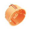 Gipszkarton szerelvénydoboz 1-es kerek 65mm-átmérő narancs műanyag csavarral HWDS 65 Dietzel