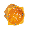 Gipszkarton szerelvénydoboz 1-es kerek 71mm 71mmx 67mm-átmérő sárga műanyag BatiBox LEGRAND