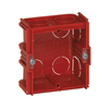 Gipszkarton szerelvénydoboz 1-es négyzetes 71mm 71mmx piros műanyag BatiBox LEGRAND