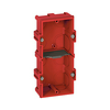 Gipszkarton szerelvénydoboz 2-es téglalap 71mm 145mmx piros műanyag BatiBox LEGRAND