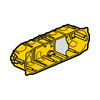Gipszkarton szerelvénydoboz gumis 3-as ovális 213mmx 73mmx 67mm-átmérő sárga Batibox LEGRAND